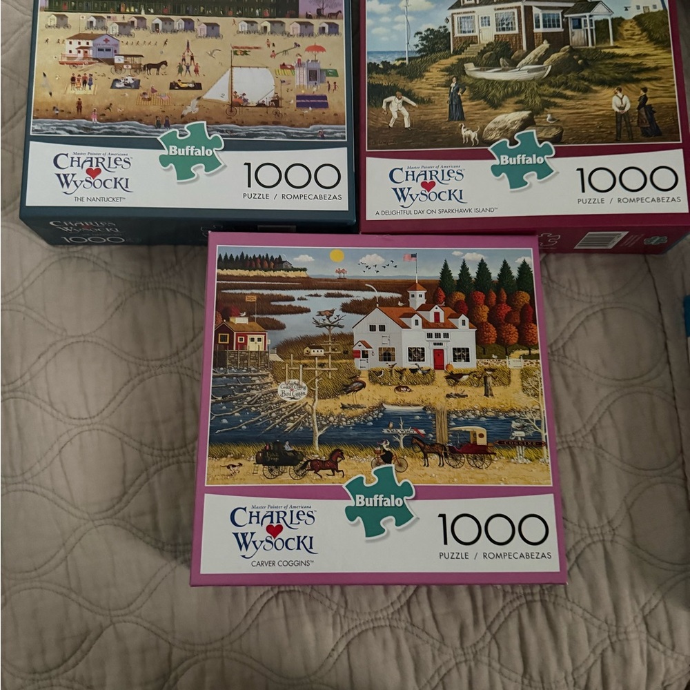 Charles Wysocki Puzzle Trio - Multicolor. Any 3 for $10 - Picture 2 of 3